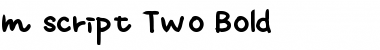 Download m script Two Font Download m script Two Font