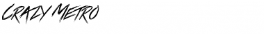 Download Crazy Metro Font Download Crazy Metro Font