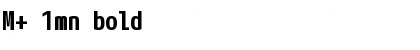 Download M+ 1mn Font Download M+ 1mn Font
