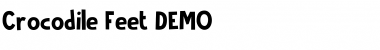 Download Crocodile Feet DEMO Font Download Crocodile Feet DEMO Font