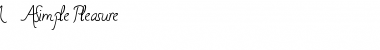 Download MA Simple Pleasure Font Download MA Simple Pleasure Font
