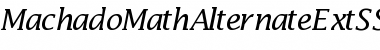 Download MachadoMathAlternateExtSSK Font Download MachadoMathAlternateExtSSK Font