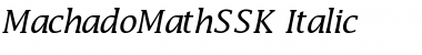 Download MachadoMathSSK Font Download MachadoMathSSK Font