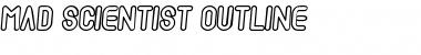 Download Mad scientist outline Font Download Mad scientist outline Font