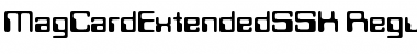 Download MagCardExtendedSSK Font Download MagCardExtendedSSK Font