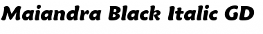 Download Maiandra Black Italic GD Font Download Maiandra Black Italic GD Font