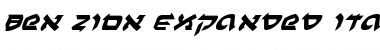 Download Ben-Zion Expanded Italic Font Download Ben-Zion Expanded Italic Font