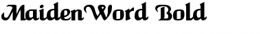 Download MaidenWord Font Download MaidenWord Font