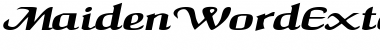 Download MaidenWordExtended Font Download MaidenWordExtended Font