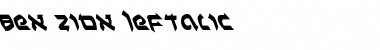 Download Ben-Zion Leftalic Font Download Ben-Zion Leftalic Font