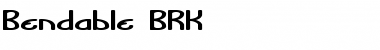 Download Bendable (BRK) Font Download Bendable (BRK) Font