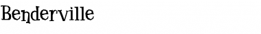 Download Benderville Font Download Benderville Font