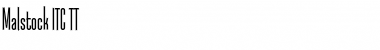 Download Malstock ITC TT Font Download Malstock ITC TT Font