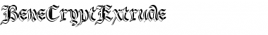Download BeneCryptExtrude Font Download BeneCryptExtrude Font