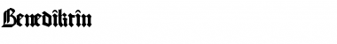 Download Benediktin Font Download Benediktin Font