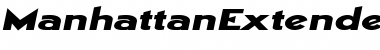 Download ManhattanExtended Font Download ManhattanExtended Font