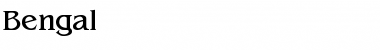 Download Bengal Font Download Bengal Font