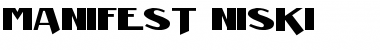 Download Manifest Niski Font Download Manifest Niski Font