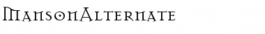 Download MansonAlternate Font Download MansonAlternate Font