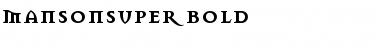 Download MansonSuper Font Download MansonSuper Font