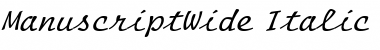 Download ManuscriptWide Font Download ManuscriptWide Font