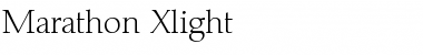 Download Marathon-Xlight Font Download Marathon-Xlight Font