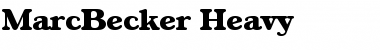 Download MarcBecker-Heavy Font Download MarcBecker-Heavy Font