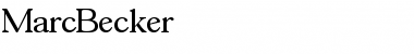 Download MarcBecker Font Download MarcBecker Font