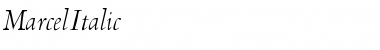 Download MarcelItalic Font Download MarcelItalic Font