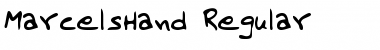 Download MarcelsHand Font Download MarcelsHand Font