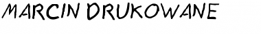 Download Marcin drukowane Font Download Marcin drukowane Font