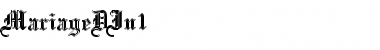 Download MariageDIn1 Font Download MariageDIn1 Font
