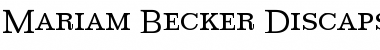 Download Mariam Becker Discaps Light Font Download Mariam Becker Discaps Light Font