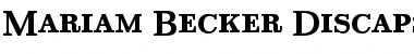 Download Mariam Becker Discaps Med Font Download Mariam Becker Discaps Med Font