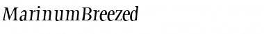 Download MarinumBreezed Font Download MarinumBreezed Font