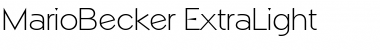 Download MarioBecker-ExtraLight Font Download MarioBecker-ExtraLight Font