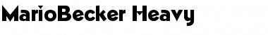 Download MarioBecker-Heavy Font Download MarioBecker-Heavy Font