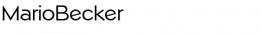 Download MarioBecker Font Download MarioBecker Font