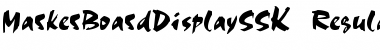 Download MarkerBoardDisplaySSK Font Download MarkerBoardDisplaySSK Font