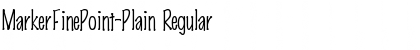 Download MarkerFinePoint-Plain Font Download MarkerFinePoint-Plain Font