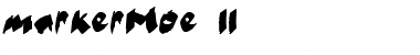 Download markerMoe II Font Download markerMoe II Font