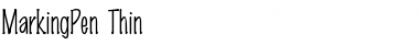 Download MarkingPen-Thin Font Download MarkingPen-Thin Font