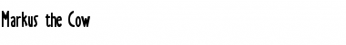 Download Markus the Cow Font Download Markus the Cow Font