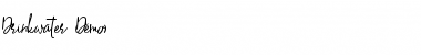 Download Drinkwater Font Download Drinkwater Font