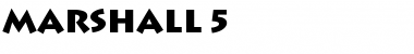 Download Marshall 5 Font Download Marshall 5 Font