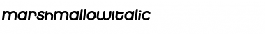 Download MarshmallowItalic Font Download MarshmallowItalic Font