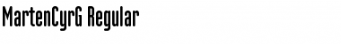 Download MartenCyrG Font Download MartenCyrG Font