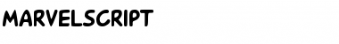 Download MarvelScript Font Download MarvelScript Font