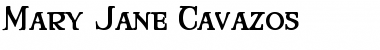 Download Mary Jane Cavazos Font Download Mary Jane Cavazos Font