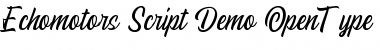 Download Echomotors Script Demo Font Download Echomotors Script Demo Font